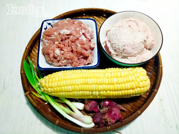 Chả bắp chiên thịt thơm ngon cho bé ngày đầu tuần