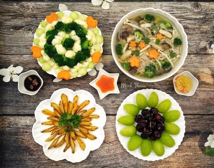 Ngưỡng mộ những bữa cơm gia đình đẹp như tranh vẽ của cô giáo Hà Nội