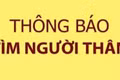 Thông báo tìm người thân