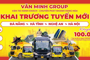 Tuyến xe Văn Minh Hà Nội - Nghệ An - Hà Tĩnh - Đà Nẵng: Hành trình tiện nghi, giá vé hấp dẫn