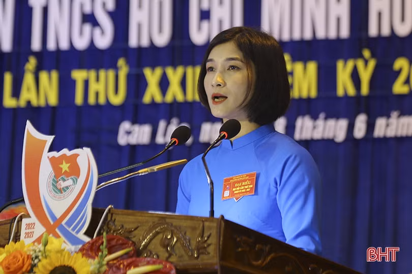 Chị Nguyễn Thị Thủy tái cử Bí thư Huyện đoàn Can Lộc