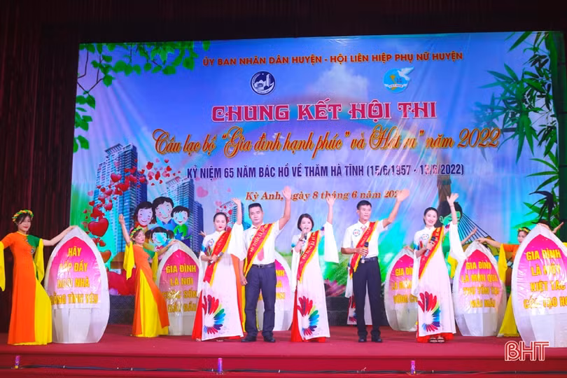 Xã Kỳ Khang nhất Hội thi CLB “Gia đình hạnh phúc” và hát ru huyện Kỳ Anh