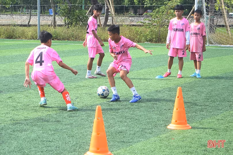 U13 Hồng Lĩnh Hà Tĩnh sẵn sàng tranh tài vòng chung kết Giải Bóng đá Thiếu niên toàn quốc