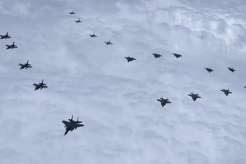 Tiêm kích Mỹ - Hàn diễn tập tấn công gần Triều Tiên