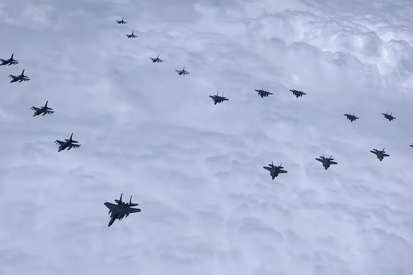 Tiêm kích Mỹ - Hàn diễn tập tấn công gần Triều Tiên