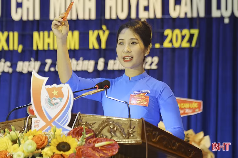 Chị Nguyễn Thị Thủy tái cử Bí thư Huyện đoàn Can Lộc