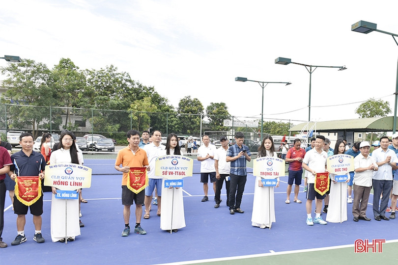 7 CLB tranh tài tại Giải Quần vợt TX Hồng Lĩnh mở rộng năm 2022