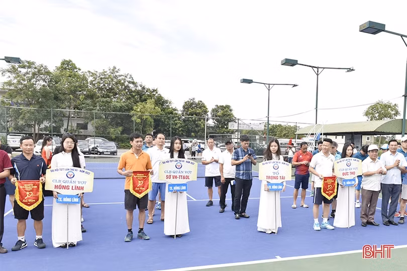 7 CLB tranh tài tại Giải Quần vợt TX Hồng Lĩnh mở rộng năm 2022