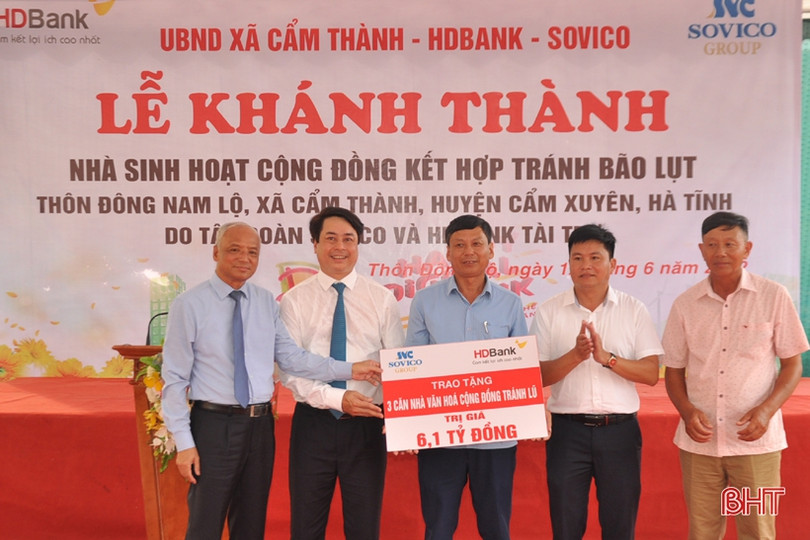 Khánh thành nhà văn hóa cộng đồng ở Cẩm Xuyên