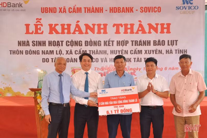Khánh thành nhà văn hóa cộng đồng ở Cẩm Xuyên