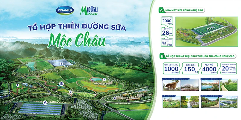 Khởi công dự án “Tổ hợp Thiên đường sữa Mộc Châu”