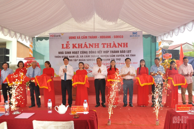 Khánh thành nhà văn hóa cộng đồng ở Cẩm Xuyên