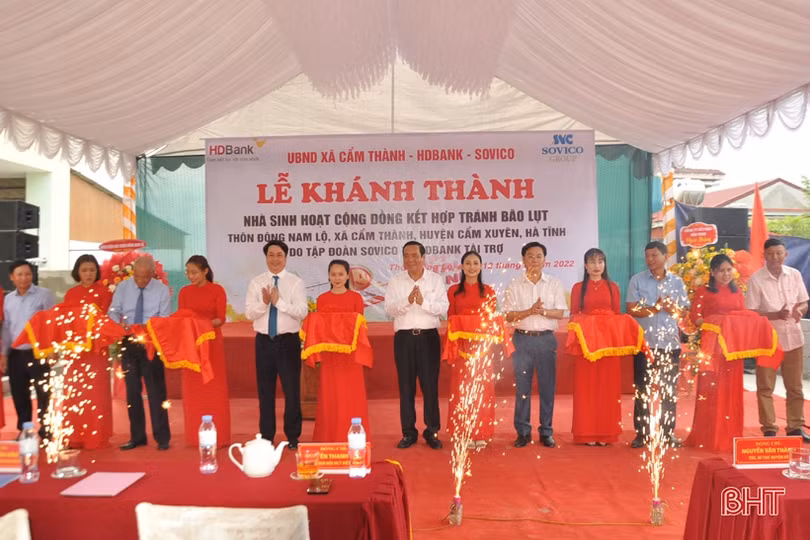 Khánh thành nhà văn hóa cộng đồng ở Cẩm Xuyên