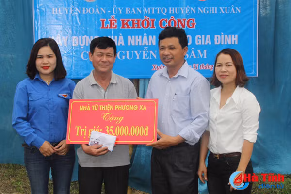 huyen doan nghi xuan khoi cong xay nha tinh nghia cho ho ngheo