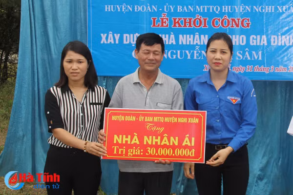 huyen doan nghi xuan khoi cong xay nha tinh nghia cho ho ngheo