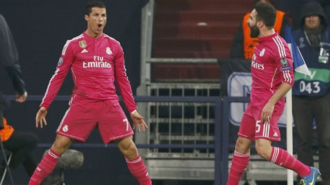 Ronaldo đã có 76 bàn ở cúp châu Âu như Messi và Raul