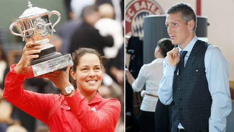 Ivanovic có thu nhập từ thi đấu và quảng cáo chẳng kém gì Schweinsteiger