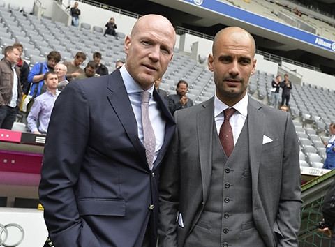 Matthias Sammer (trái) luôn sát cánh cùng Pep Guardiola ở Bayern Matthias Sammer (trái) luôn sát cánh cùng Pep Guardiola ở Bayern