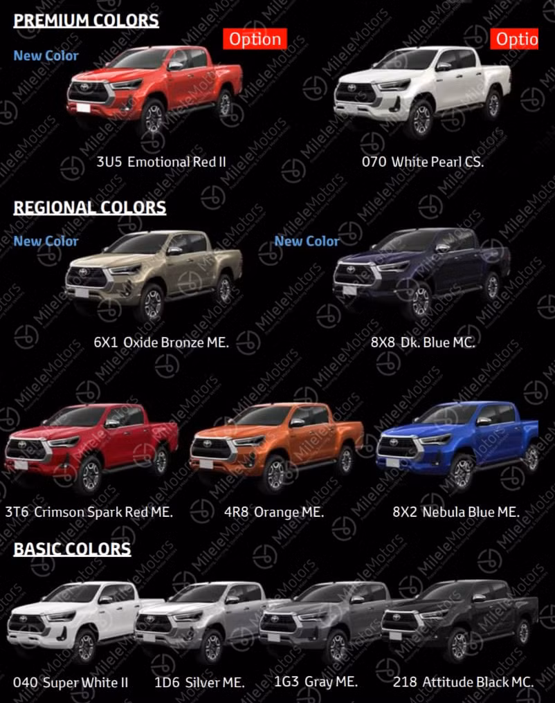 Toyota Hilux 2021 lộ diện với nhiều nâng cấp đáng kể