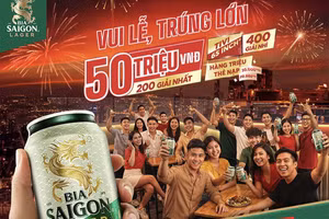 Bia Saigon tung khuyến mãi hấp dẫn, trúng thưởng tới 50 triệu đồng