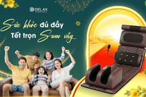 Đệm massage toàn thân đa năng Delax: Món quà tặng bố mẹ ý nghĩa dịp Tết