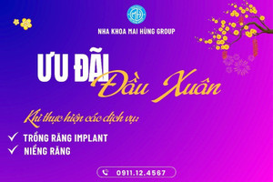 Nha khoa Mai Hùng Group dành nhiều ưu đãi hấp dẫn cho khách hàng có thẻ BHYT