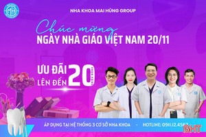 Ưu đãi đặc biệt mừng Ngày Nhà giáo Việt Nam tại Nha khoa Mai Hùng Group