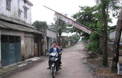 Chốt kiểm soát gia súc ra vào địa bàn tại xã Thạch Kênh tiếp tục được duy trì