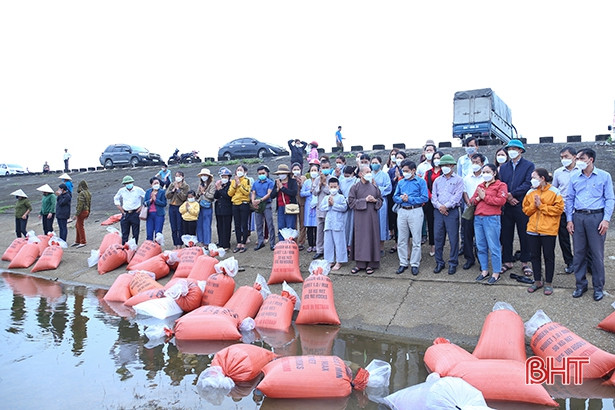 Thả hơn 40.000 con cá giống tái tạo nguồn lợi thủy sản ở Kỳ Anh