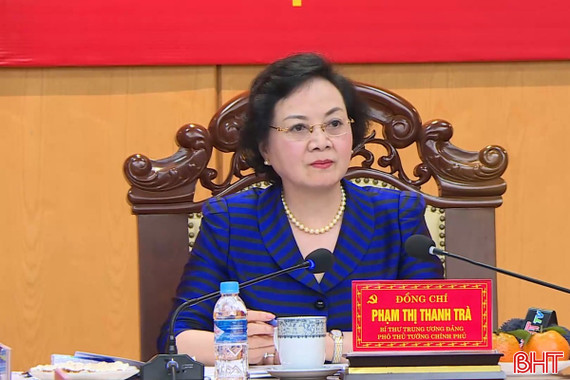 Phó Thủ tướng Chính phủ làm việc với Hà Tĩnh về công tác chuẩn bị bầu cử ĐBQH khóa XVI, HĐND các cấp 