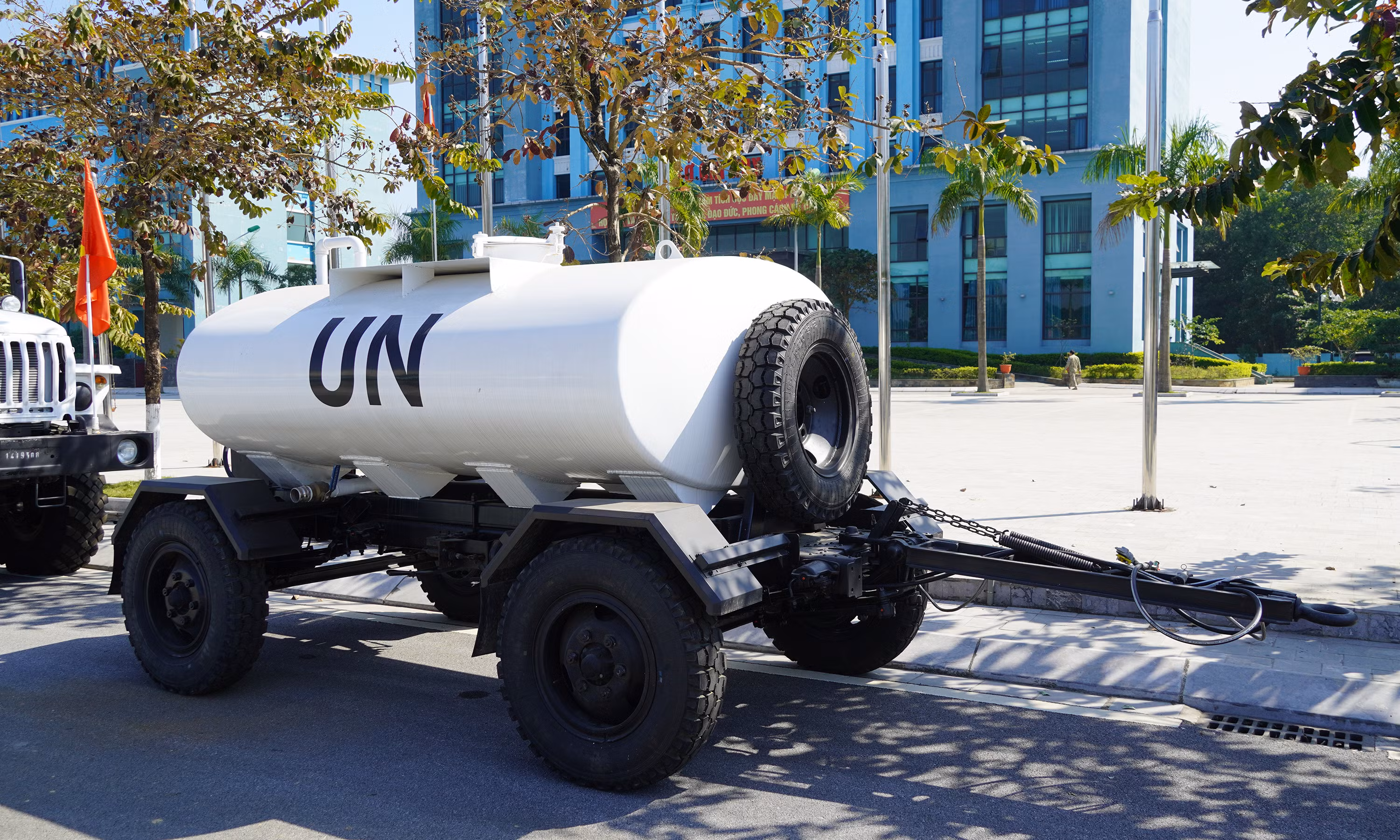 Xe bọc thép của Việt Nam làm nhiệm vụ tại châu Phi