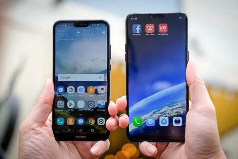 Huawei Nova 3e hay Oppo F7 vừa ra mắt, mở bán rầm rộ không thua kém smartphone cao cấp. smartphone tam 4 den 8 trieu dong canh tranh khoc liet