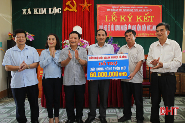 dang uy khoi doanh nghiep tinh do dau xay dung nong thon moi xa kim loc