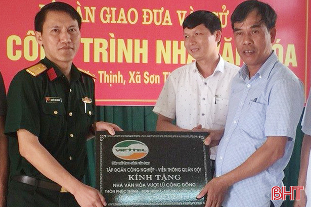 huong son khanh thanh ban giao nha van hoa cong dong