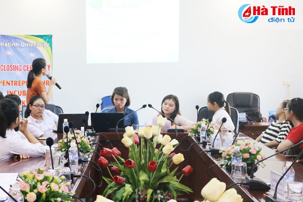 dh ha tinh hoan thanh khoa dao tao uom mam y tuong khoi nghiep