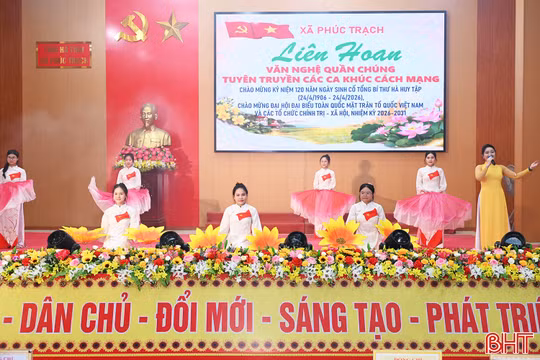 Rộn ràng giai điệu cách mạng mừng 120 năm Ngày sinh Tổng Bí thư Hà Huy Tập