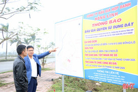 Hạ tầng khu dân cư phía Nam Hà Tĩnh “thoát ế”, đấu giá vượt khởi điểm 53,5 tỷ đồng 