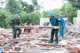 Huy động lực lượng hỗ trợ người dân tháo dỡ, bàn giao mặt bằng dự án đường Hàm Nghi kéo dài