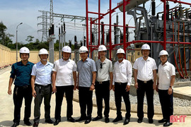 Vận hành TBA 110 kV Lộc Hà, đáp ứng nhu cầu phát triển phụ tải điện