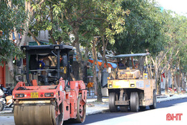 Tập trung thi công, đưa dự án nâng cấp đường Nguyễn Du sớm về đích