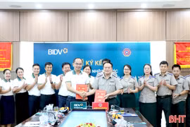 Thi hành án dân sự tỉnh Hà Tĩnh và BIDV ký biên bản ghi nhớ hợp tác
