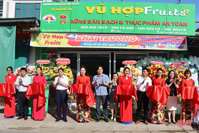 Cẩm Xuyên khai trương cửa hàng nông sản sạch và thực phẩm an toàn