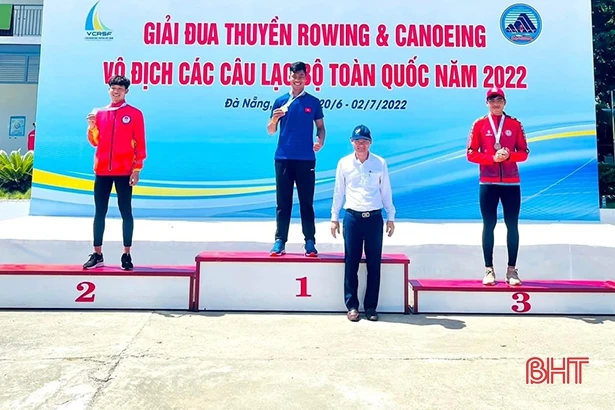 Hà Tĩnh nhất toàn đoàn Giải Đua thuyền Rowing và Canoeing các CLB toàn quốc