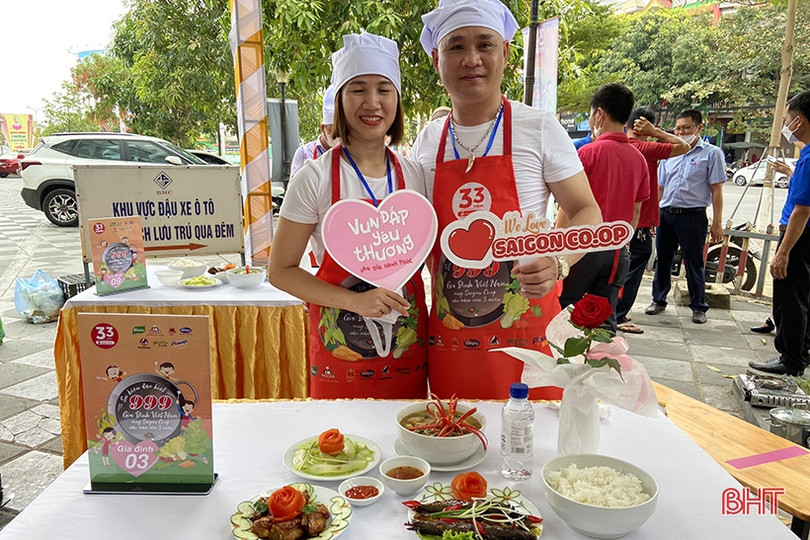 12 gia đình trổ tài nấu ăn nhân Ngày Gia đình Việt Nam tại Hà Tĩnh