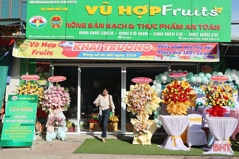 Cẩm Xuyên khai trương cửa hàng nông sản sạch và thực phẩm an toàn
