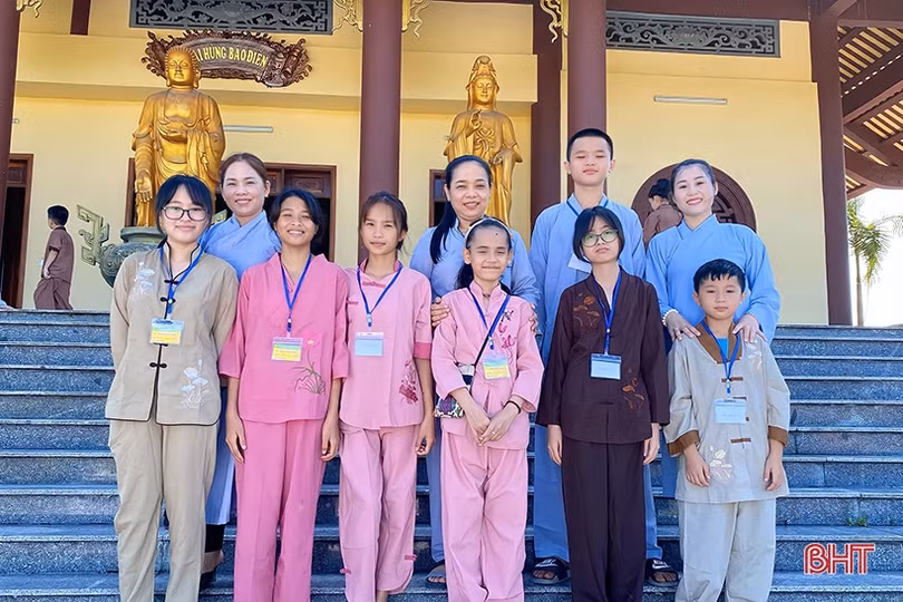 “Ươm mầm thiện hạnh” cho trẻ em Hà Tĩnh từ khóa tu mùa hè