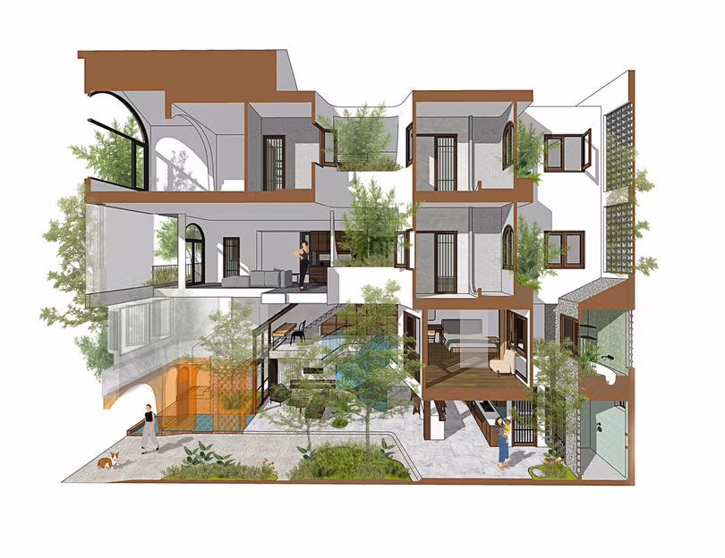 Ngôi nhà “biết thở” giữa lòng thành phố