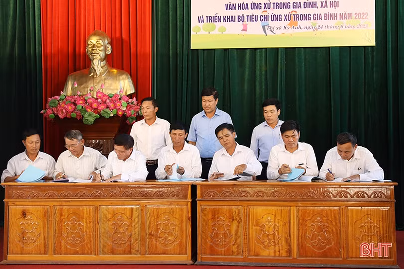 TX Kỳ Anh triển khai thí điểm Bộ tiêu chí ứng xử trong gia đình