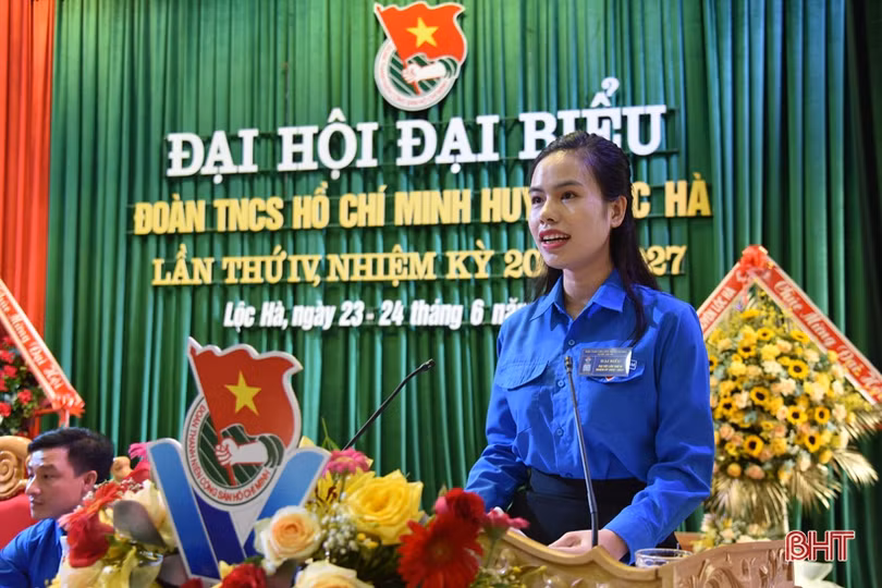 Anh Đặng Thái Sơn tái cử Bí thư Huyện đoàn Lộc Hà
