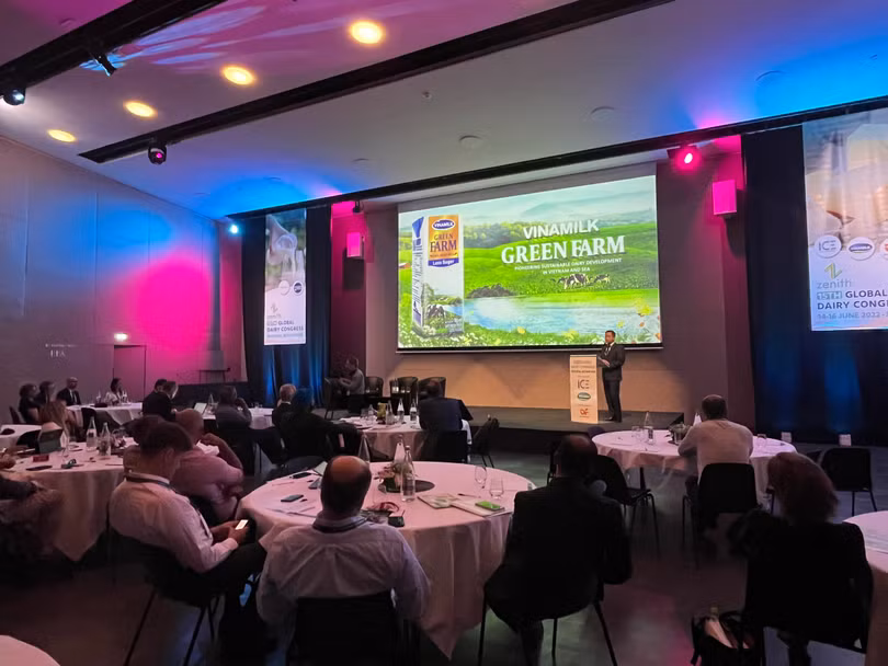 “Ông lớn” sữa Việt chia sẻ về thực hành phát triển bền vững tại hội nghị sữa toàn cầu 2022